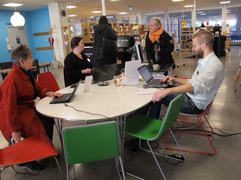 Skärholmens bibliotek under Medborgarveckan 2014. Foto: Hanna Johansson