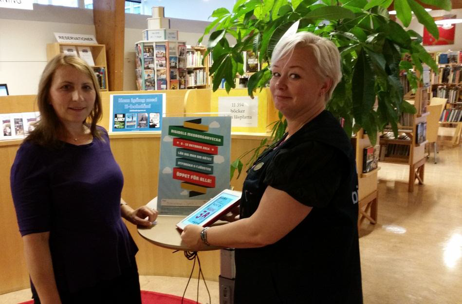 Medborgarveckan på Tyresö bibliotek. Foto: Susanne Gunnarsson och Sofia Lundmark